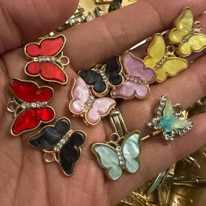 Butterfly Charm Set - Multicolor